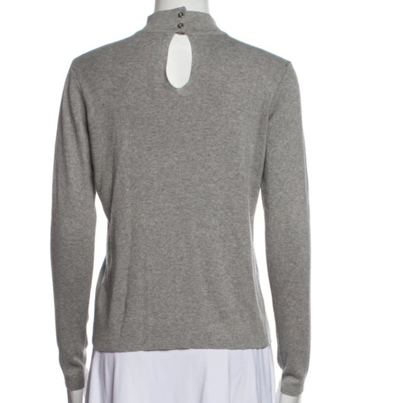 Milly Gray Cutout Sweater - Picture 3 of 3